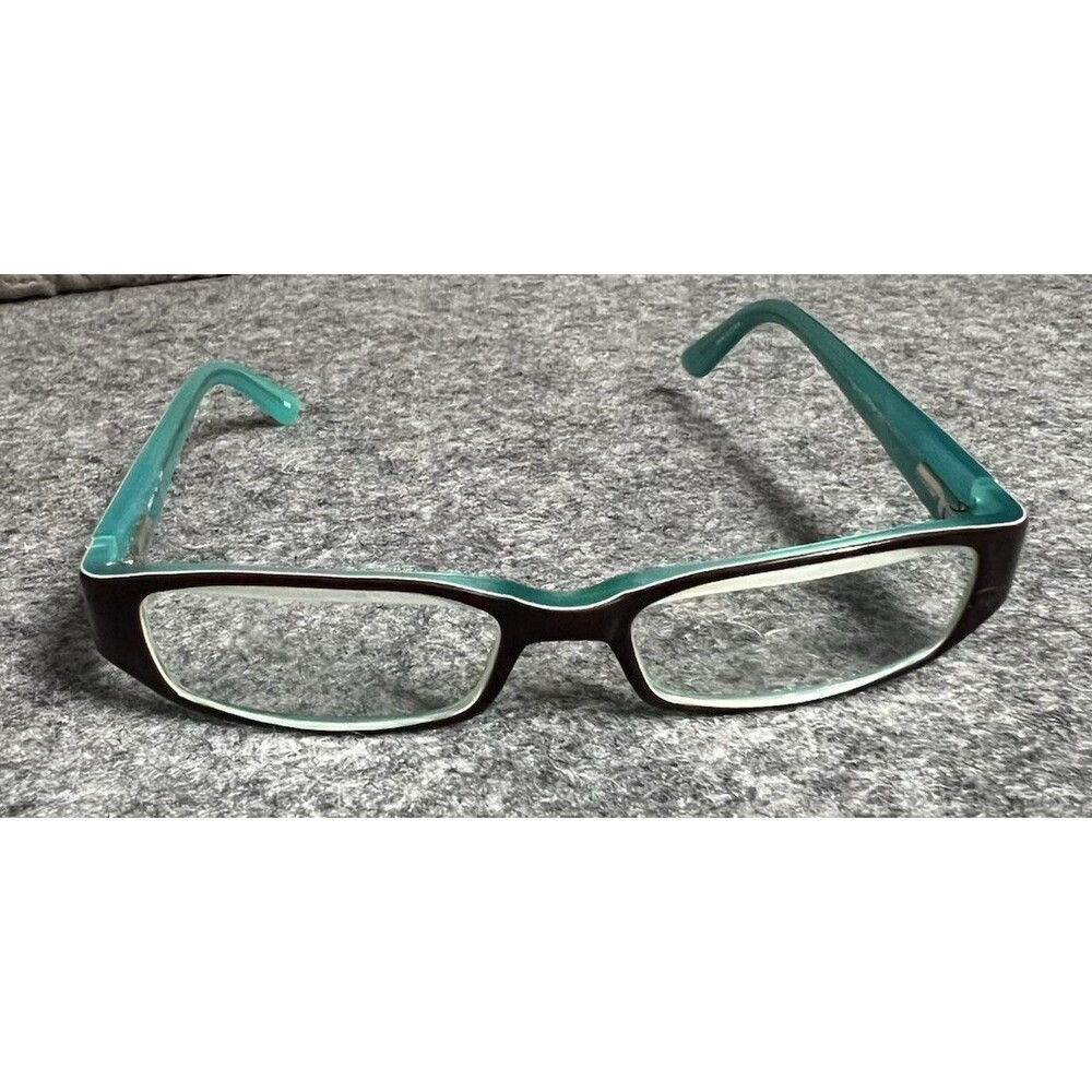 CHELSEA MORGAN Eyeglasses, Teal and Dark Red